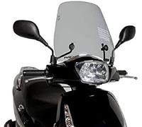 Puig 8465H Urban Saute-Vent pour Scooter de Plus Grande Hauteur avec Protection aérodynamique optimisée pour Usage Urbain, Fumé