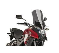 Motoplastic Bulle touring Puig 8901F - acrylique CN 4 mm, profil arrondi, fumé foncé