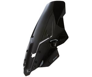 Puig 8918N Bulle Touring Plus extra haute et aérodynamique en acrylique haute résistance avec profil arrondi maximisant la protection et le confort sur route, Noir