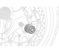 Puig 9033N Protection Fourche & Bras Oscillant spécifique, Noir
