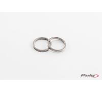 PUIG 9170P Poids de guidon court avec anneau pour KAWASAKI ZX-10R Argent