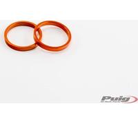 PUIG 9170T Poids de guidon court avec anneau pour KAWASAKI ZX-10R Orange