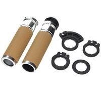 Puig 9190P Jeu de Poignées Modèle Vintage, Argent, 119mm