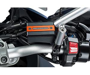 Puig 9267T Couvercle de réservoir de Liquide de Frein et d’Embrayage usiné en Aluminium anodisé avec Design Hi-Tech pour Protection et esthétique, Noir