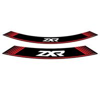 Puig 9292R Bandes adhésives en arc en PVC haute résistance avec design large et finition durable pour la personnalisation des jantes, Rouge