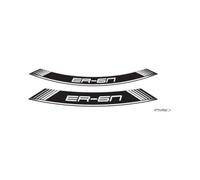 Puig 9311B Bandes adhésives en arc en PVC haute résistance avec design large et finition durable pour la personnalisation des jantes, Blanc