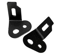 Puig 9322N Jeu de supports de clignotants d’origine en acier avec finition époxy pour montage sur support de plaque sans modification des connexions, Noir