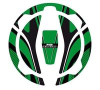 Puig 9362V Protections bouchon de réservoir protection adhésive au design sportif résistante aux impacts, rayures et rayons UV pour améliorer la protection et l’esthétique, Vert