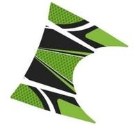 Puig 9366V Protections bouchon de réservoir protection adhésive au design sportif résistante aux impacts, rayures et rayons UV pour améliorer la protection et l’esthétique, Vert