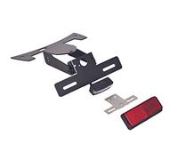 Puig 9388N Supports de Plaque support de plaque en acier et polyamide avec inclinaison réglable, système de fixation sécurisé et design sportif, Noir
