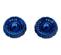 Puig 9420A embouts de guidon Thruster avec design léger et système modulaire pour réduction des vibrations et personnalisation, Bleu