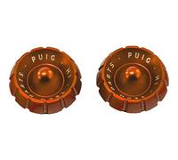 Puig 9420T embouts de guidon Thruster avec design léger et système modulaire pour réduction des vibrations et personnalisation, Orange
