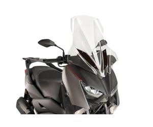 Puig 9476W Bulle V-Tech Line Touring en acrylique de 4 mm avec design aérodynamique anguleux pour une protection maximale et une réduction des turbulences, Transparent