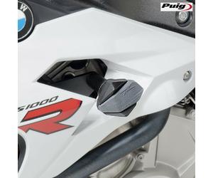 PUIG 9488N Tampons Protection Châssis R12 Noir Pour BMW S 1000 RR 2017-2018