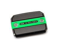 Puig 9499V Couvercle de réservoir de liquide de frein et d’embrayage usiné en aluminium anodisé avec design Hi-Tech pour protection et esthétique, Vert