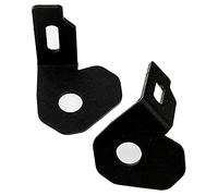 Puig 9524N Jeu de supports de clignotants d’origine en acier avec finition époxy pour montage sur support de plaque sans modification des connexions, Noir