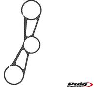 Puig 9603C Protections bouchon de réservoir protection adhésive au design sportif résistante aux impacts, rayures et rayons UV pour améliorer la protection et l’esthétique, Carbone