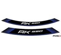 Puig 9630A Bandes adhésives en arc en PVC haute résistance avec design large et finition durable pour la personnalisation des jantes, Bleu