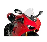 Puig 9690W Bulle R-Racer sportive aérodynamique haute performance fabriquée en PMMA de 3 mm avec design racing optimisé pour améliorer protection et stabilité, Transparent