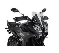 Motoplastic Bulle sport Puig 9724W, acrylique haute résistance, aérodynamique, Transparent