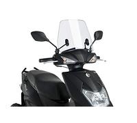 Puig 9792W Trafic and Urban Flyscreen aerodynamic Urban Polycarbonate Screen, 3 mm Thick, with Rounded Profile and Wind Protection for Daily Riding, Clear