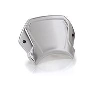Puig 9806P Plaque Frontale ALU légère avec Fonction Saute-Vent et Support numéro pour Style Sportif et Protection, Argent