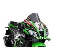 Puig 9849F Bulle R-Racer sportive aérodynamique haute performance fabriquée en PMMA de 3 mm avec design racing optimisé pour améliorer protection et stabilité, Fumé Foncé