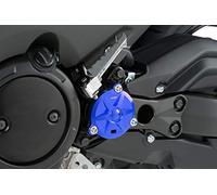 Puig 9855A Accessoires pour T-MAX/AK550 leviers de frein et de changement de vitesse en aluminium usiné CNC avec réglage ergonomique et design sportif, Bleu