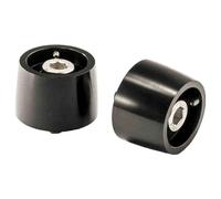 Puig 9875N Jeu de Embouts de Guidon Modelé Thruster, Noir