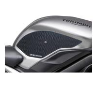 Puig 20087N Protections de réservoir adhésives Transparentes avec Technologie antidérapante et Haute résistance aux impacts Rayures et Rayons UV, Noir