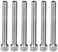 Puig Blister 6 vis bombées M6 x 55 mm Argent métallique