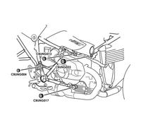 PUIG Bouchons Châssis BMW R NINE T 21-24 Noir