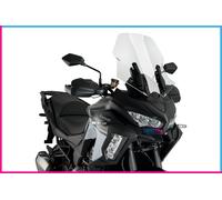 Puig Bulle Touring 3640W Acrylique CN 4 mm, profil arrondi, zone supérieure plate, transparent