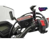 Motoplastic Couvercle réservoir frein et embrayage 9262R Honda CB1300 2004 Aluminium anodisé Rouge