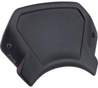 Puig 9806N Plaque Frontale ALU légère avec Fonction Saute-Vent et Support numéro pour Style Sportif et Protection, Noir