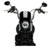 Puig 21081N Anarchy en ABS et Acrylique Haute résistance avec Design aérodynamique pour Protection et esthétique Custom, Noir