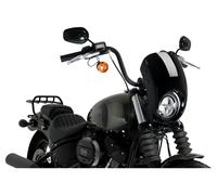 Puig 21216N Anarchy en ABS et acrylique haute résistance avec design aérodynamique pour protection et esthétique custom, Noir