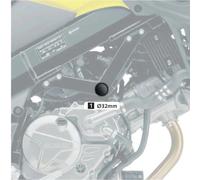 CAPUCHONS DE CADRE PUIG POUR SUZUKI DL650 V-STROM 17-25 NOIRS