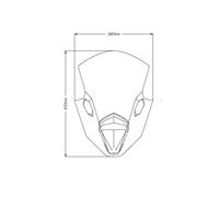 PUIG Dôme de pare-brise pour moto R-RACER compatible avec KAWASAKI NINJA 650