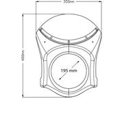 PUIG écran noir semi-plat homologué ABE pour Suzuki sv