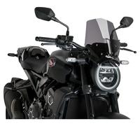 Puig 20862F Naked New Generation Sport Sportive et aérodynamique en Acrylique de 3 mm avec Design surélevé Qui améliore la Protection et maintient Une Large visibilité, Fumé Foncé