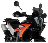 Puig 21610F Bulle Sport compacte et aérodynamique en Acrylique Haute résistance aux Chocs, avec Profil Arrondi et Design Sportif Qui améliore la Protection et la visibilité, Fumé Foncé