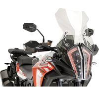 Motoplastic Bulle Touring Puig 9717W - haut et aérodynamique, acrylique CN 4 mm, Transparent