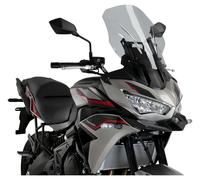 Puig 21260H Bulle Touring Haut et aérodynamique en Acrylique CN de 4 mm avec Profil Arrondi, Zone supérieure Plate et déflecteurs améliorant la Protection, Fumé