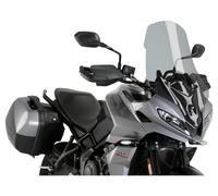 Puig 21317H Bulle Touring haut et aérodynamique en acrylique CN de 4 mm avec profil arrondi, zone supérieure plate et déflecteurs améliorant la protection, Fumé