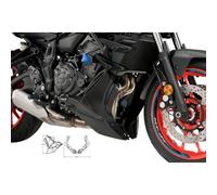 Puig 20624J Sabot Moteur en ABS résistant, Noir Mat