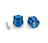 Puig Embouts de guidon 21020A – Aluminium usiné, compact racing, réduction des vibrations – Bleu