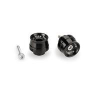 Puig Embouts de guidon Speed 21020N – Aluminium usiné, design compact, réduction vibrations – Noir