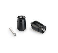 Motoplastic Embouts de guidon Puig 21010N – Aluminium anodisé, antivibration, Noir