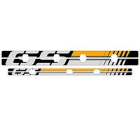 Puig 20150O Bandes adhésives en Arc en PVC Haute résistance avec Design Large et Finition Durable pour la Personnalisation des Jantes, Or